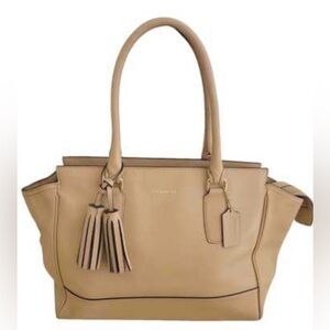 Vintage Coach Tan Leather Candace Carryall